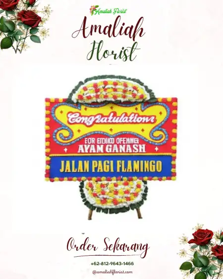 Sewa Papan Bunga Kawasan Perkantoran Kebon Jeruk Jakarta Barat